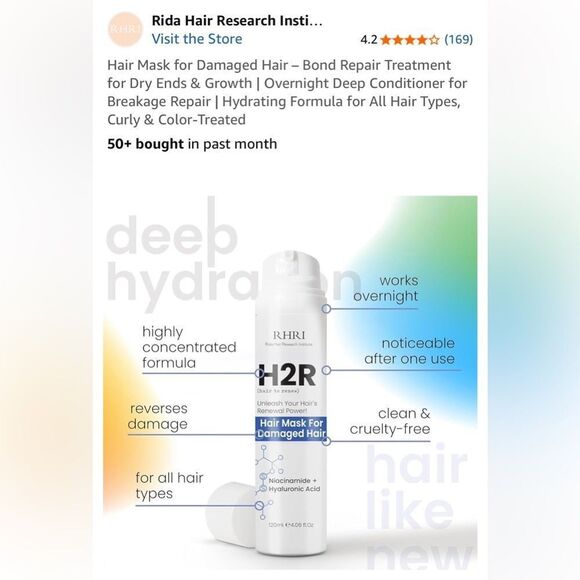 (Barely Used) Hair Bonding Bundle - includes Amika Kure and H2R Masques - Picture 7 of 10